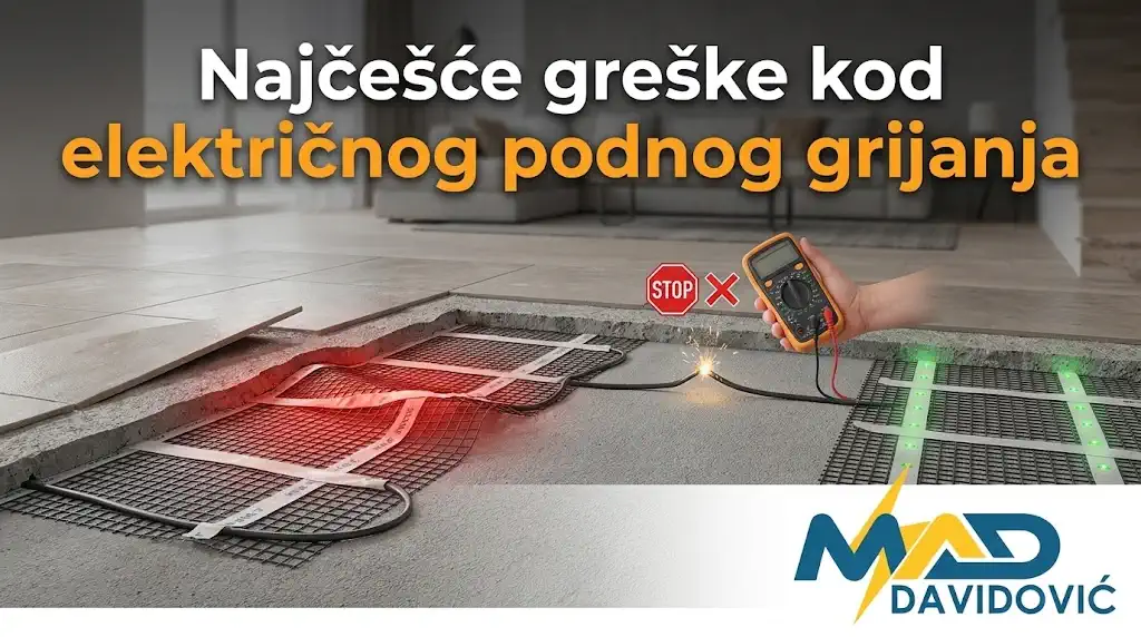 Najčešće greške kod električnog podnog grijanja